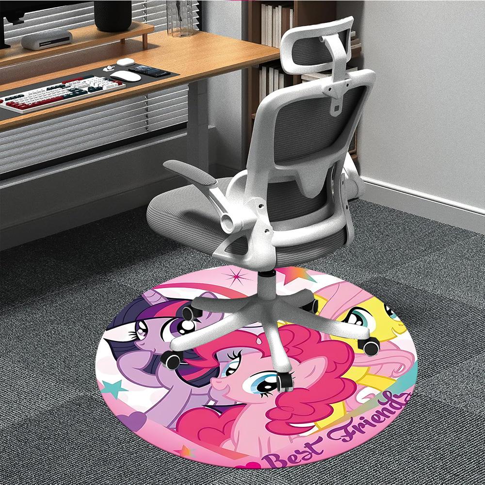 

1pc My Little Pony Friendship Office Round Area Rug, Under Office Chairs Bedroom Living Room Home Decor, Room Deco, Available in Various Sizes126 80cm by 80cm