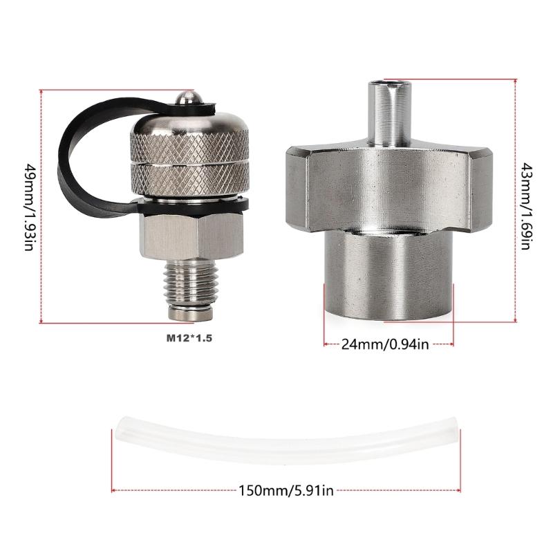 Quick Twist Oil Drain Valves,Oil Drain Valves Leakproof Rustproof Stainless Steel Drain Hose Attachment
