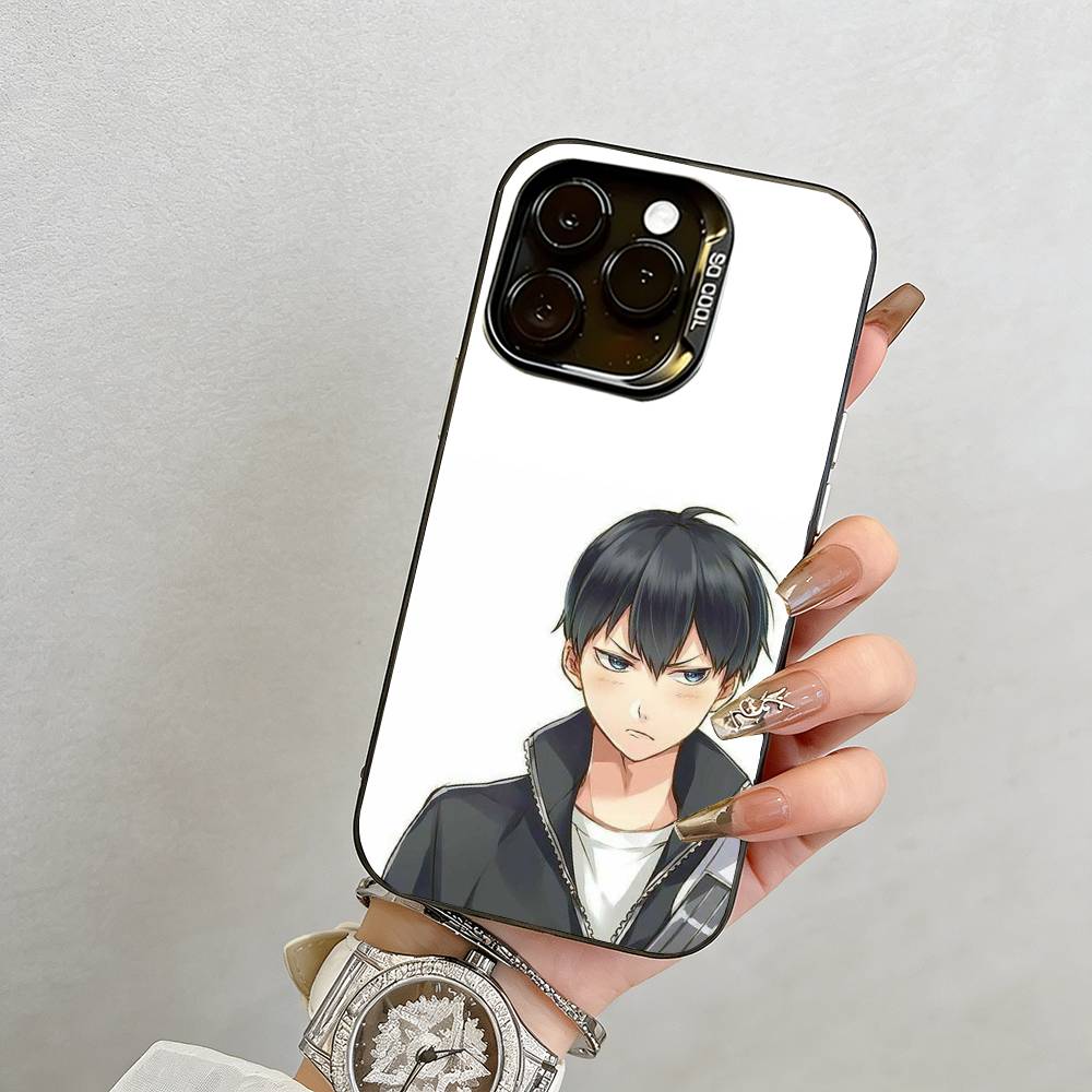 

Tobio Kageyama Phone Case For iPhone 17,16,15,14,13,12,11 Plus,Pro Max,XS,Colorful Silver Black Cover iPhone14ProMax