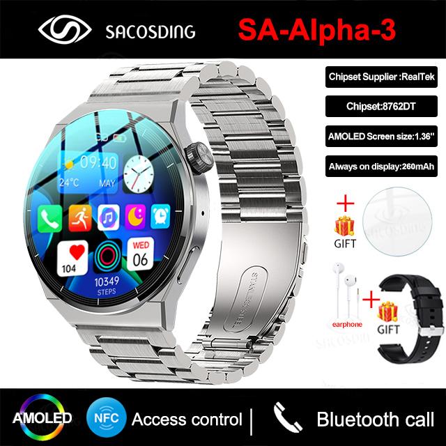Gt3 Pro Smart Watch Men Amoled 390*390 Hd Screen Heart Rate Bluetooth Call Ip68 Waterproof Smartwatch For Huawei Xiaomi