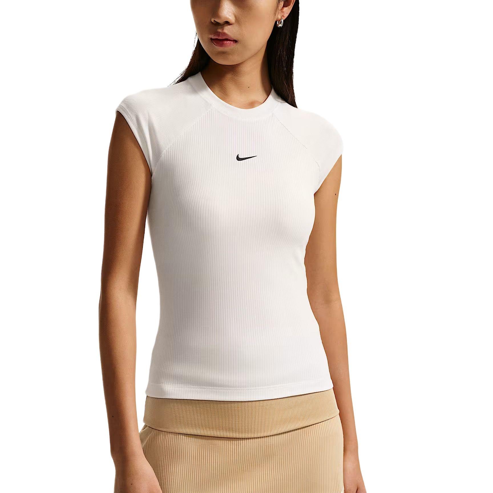 (WMNS) Nike Sportswear Tight Ribbed T-Shirt White Women s IF0243-133 L
