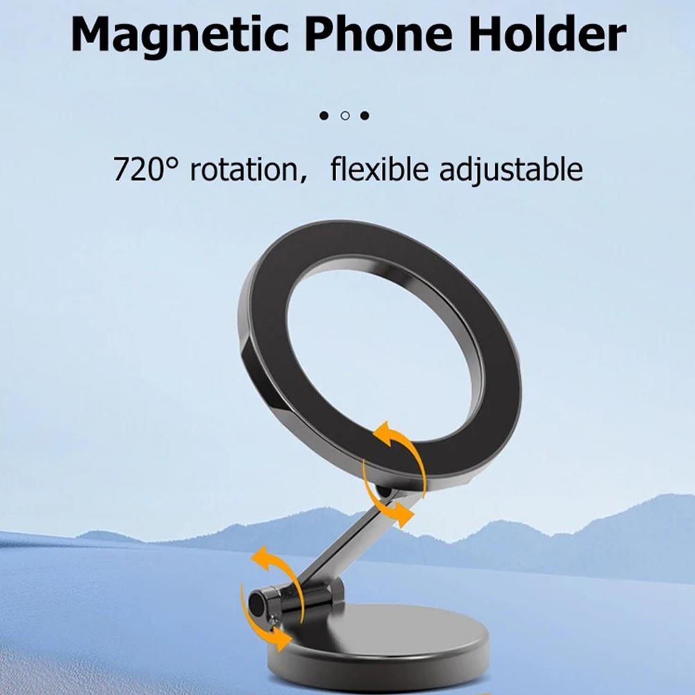 Suport magnetic pentru telefon pentru MagSafe Navigation, suport pentru telefon mobil, reglabil cu rotire a telefonului 720°, Br F9J2