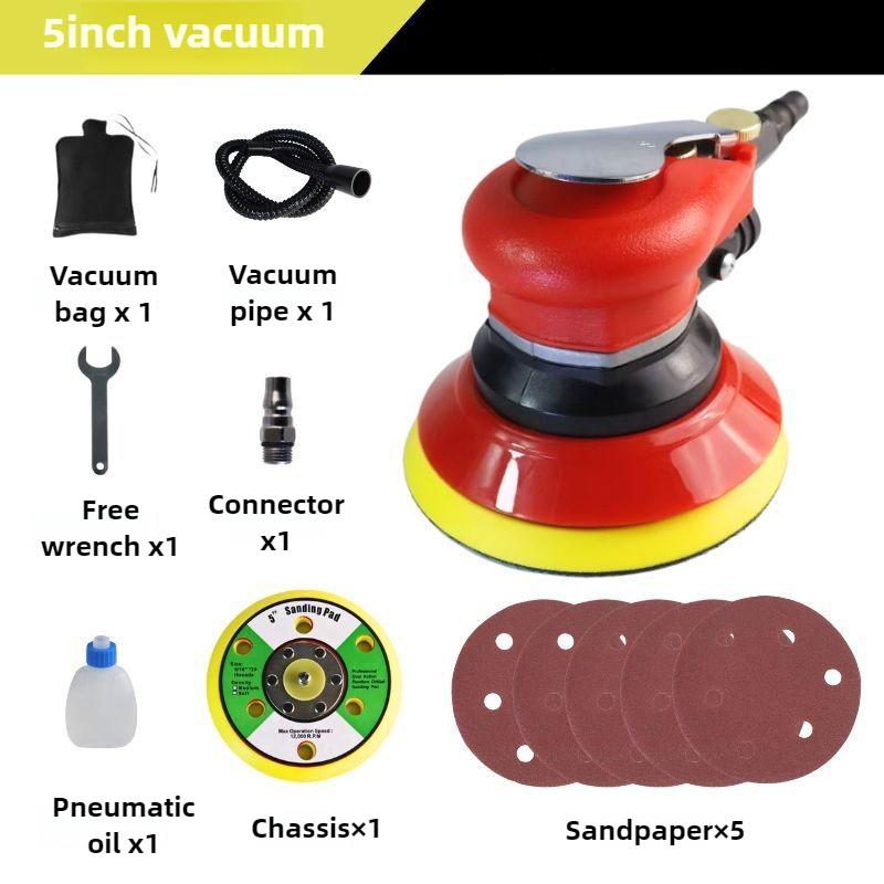Car Polishing Machine 5 Inch Pneumatic Grinding Machine Portable Multi-function Metal Wood Grinder Tool Industrial Manual Tools