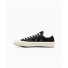 Comme Des Garçons PLAY X Chuck 70 Low Black 2023 Unisex Sneakers Red Egret A08796C