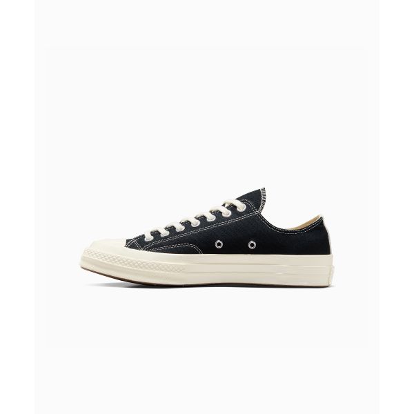 Comme des Garçons PLAY x Converse Chuck 70 Low Schwarz 2023 Unisex Sneaker Rot Reiher A08796C