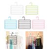 5 Layers Trousers Pants Hangers, Multifunctional Clothes Organizer, Space Saving,
