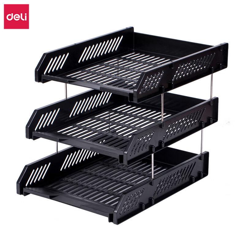 Deli 3-Tier Stackable Mesh File Organizer