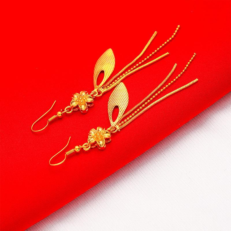 New Fashionable Rose Tassel Earrings, Fashionable Personality, Retro, Light Luxury, High End Earrings