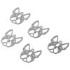 28.5*32mm French Bulldog Doggy Dog Bull Dog Head Pendants Stainless Steel Charms  For Necklace