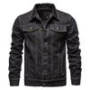 Giacca di jeans da uomo per primavera e autunno Giacca casual slim in cotone Giacca di jeans da uomo Abbigliamento da uomo