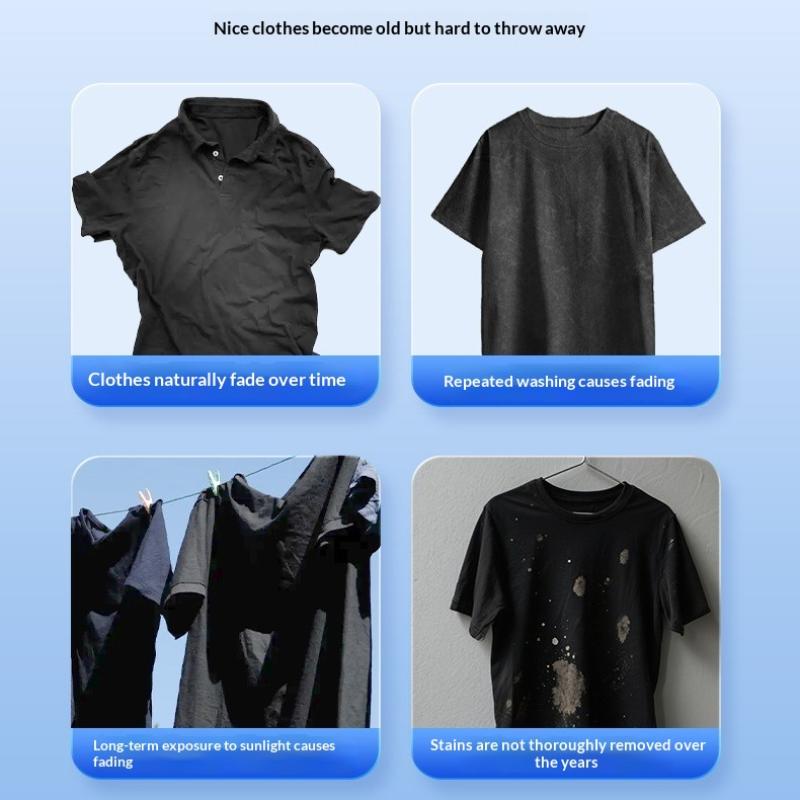 30Pcs Black Clothing Color Restorer Sheet Cotton Linen T-Shirts Laundry Tablet Restore Black Laundry Paper For Washing Machine