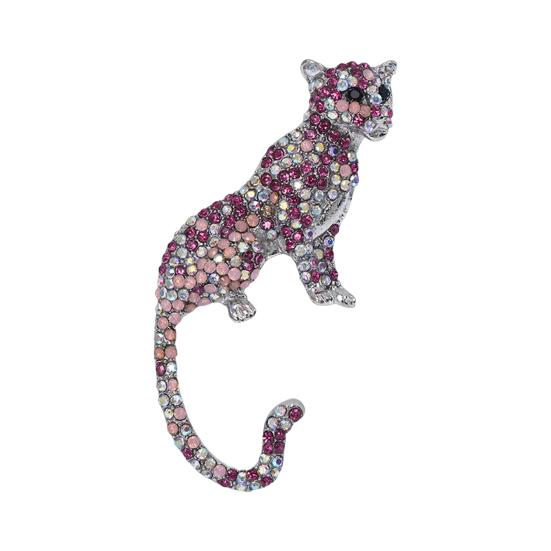 Broșă unisex, realistă, în formă de ghepard, cu strass, geantă anti-alunecare, guler, pălărie, eșarfă, decorare, haine, ace, petrecere, bal, îmbrăcăminte, bijuterii