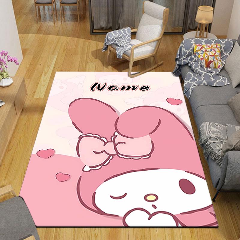 Custom 1Pc Pink Bunny Dreams Rug Office Carpet Indoor Outdoor Entrance Doormat Nonslip Soft And Comfortable Living Room D2915280