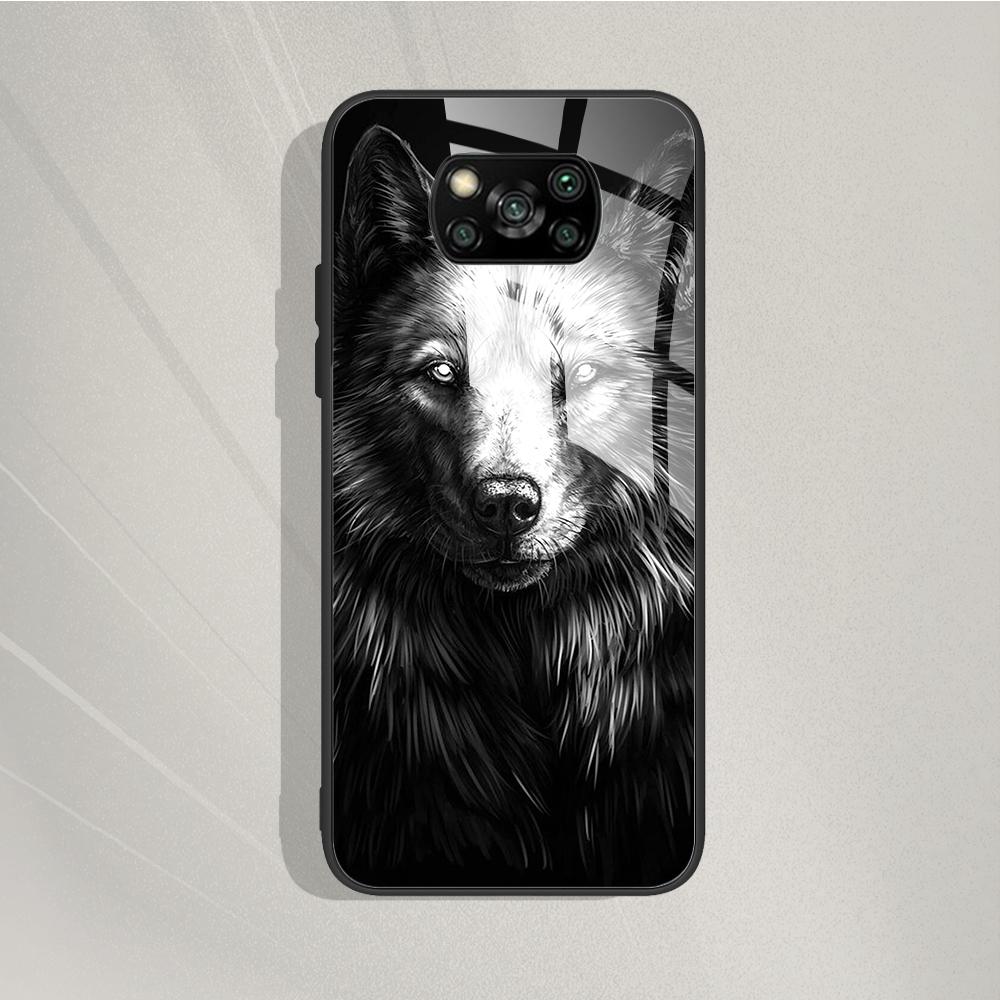 For Xiaomi Poco X3 X 3 Pro NFC X3Pro Pocox3 Pro Stylish Painted Cover Tempered Glass Phone Case For Poco X3 Pro Back Cover Coque