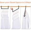 Closet Organizers and Storage, Sturdy Space Saving Hanger for Heavy Clothes, Upgraded Cascading Hangers, Magic Closet Organization Clothes Hangers,