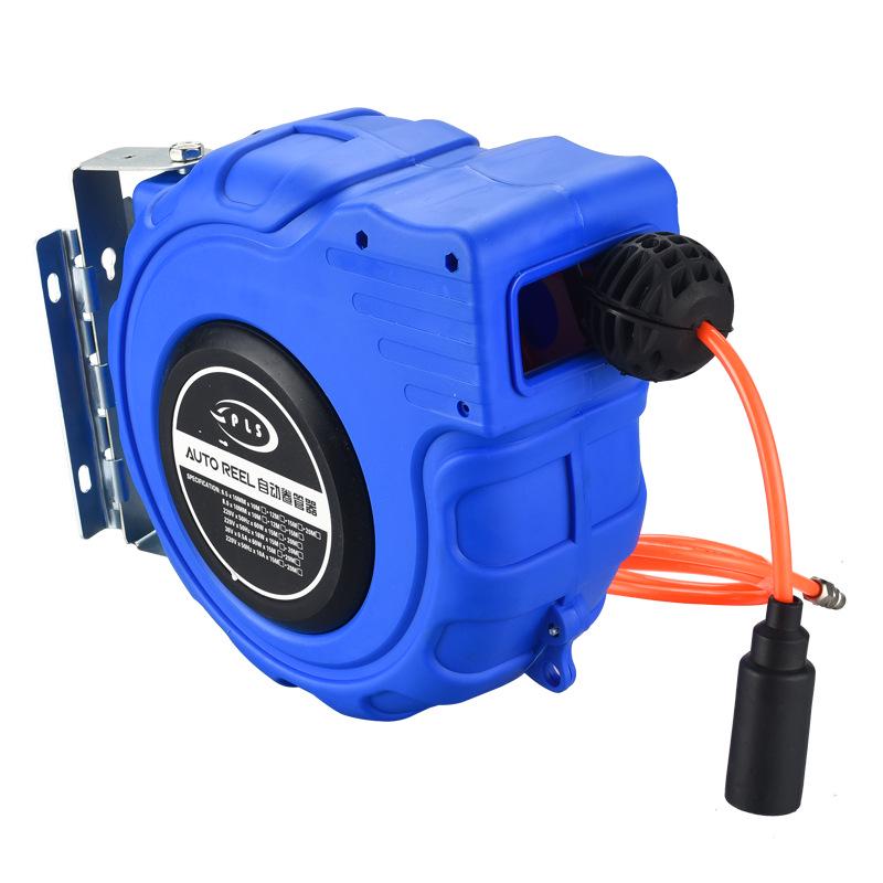 Retractable Air Hose Reel with 12*8MM Braided PU Hose for Pneumatic Tools and Car Detailing