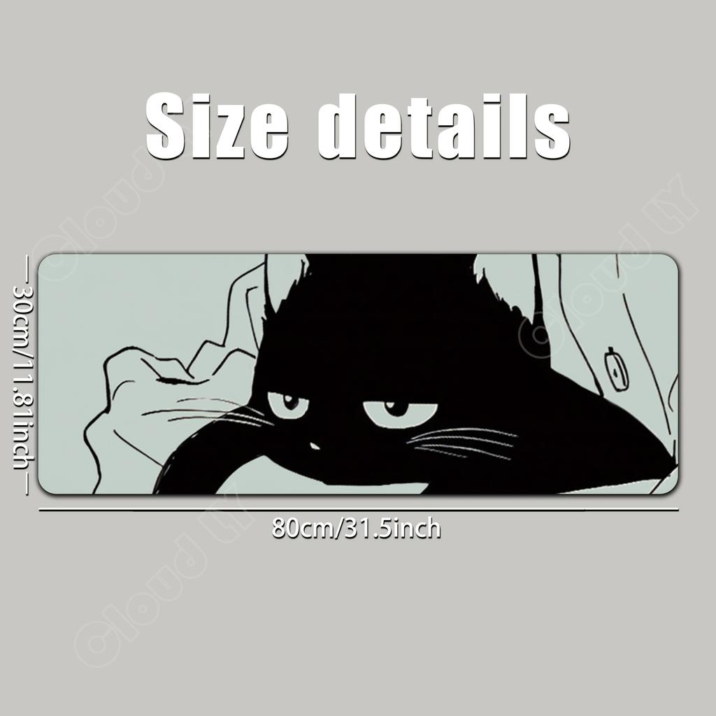 Cute Cat Mouse Pad Large Non-Slip Rubber Mousepad Office Accessory Setup Mouspad Mouse Mats Desk Pads Mouse Pads Xxl Table Mats