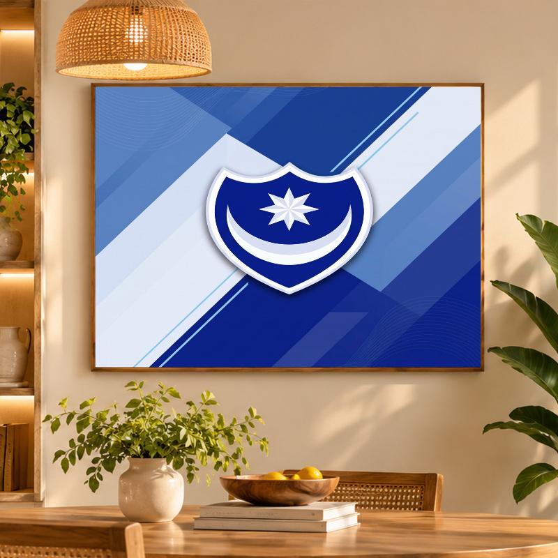 5D Diamond Painting Portsmouth FC DIY Full Drill Diamond Art Kit Home Decoration