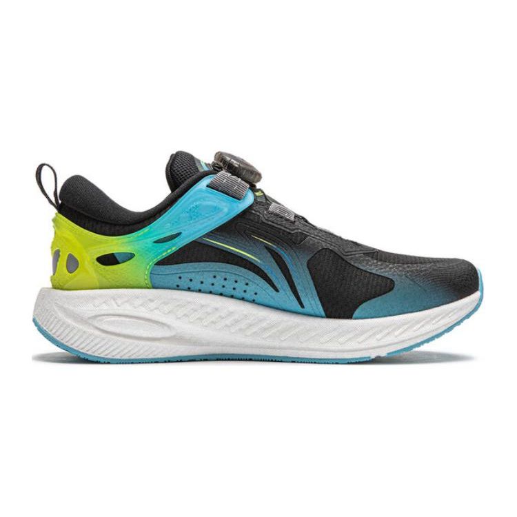 Li Ning Kids Kunpeng 2.0 Fashion Durable Breathable Low-Top Running Shoes Kids Sneaker Black Blue YKFU002-7
