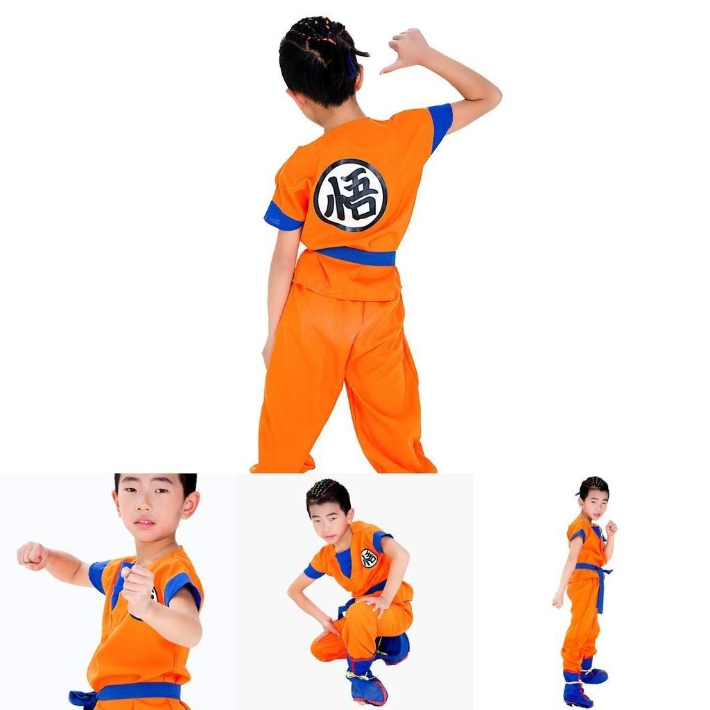 Vibrant Kids Adult Anime Dragon Ball Z Goku Cosplay Costume Set For Fancy Parties