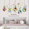 Kids Room Wall Stickers Cartoon Nursery Decoration Self Adhesive Removable Decor for Kindergarten Baby Bedroom Classroom
