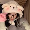 Pommy Winter Hooded Hat Cute Teddy Bear Fur Hat