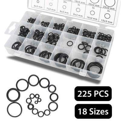225 2 Boxes Sizes Rubber Grommet Kit Sealing O For Automotive  Rv Rubber Grommet Kit Wiring 3Mm-22Mm Reusable Case