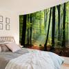 Sunshine Forest Tapestry Natural Landscape Wall Hanging Hippie Home Living Room Bedroom Background Cloth Poster Blanket