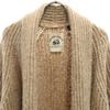 Emporio Armani Long sleeve gown knit cardigan 40 Beige brown Long length Women Used