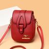 New Women's Messenger Bag, Soft Leather Texture Shoulder Satchel, Mobile Phone Bag, Small Square Bag, Key Bag, Mother Bag.
