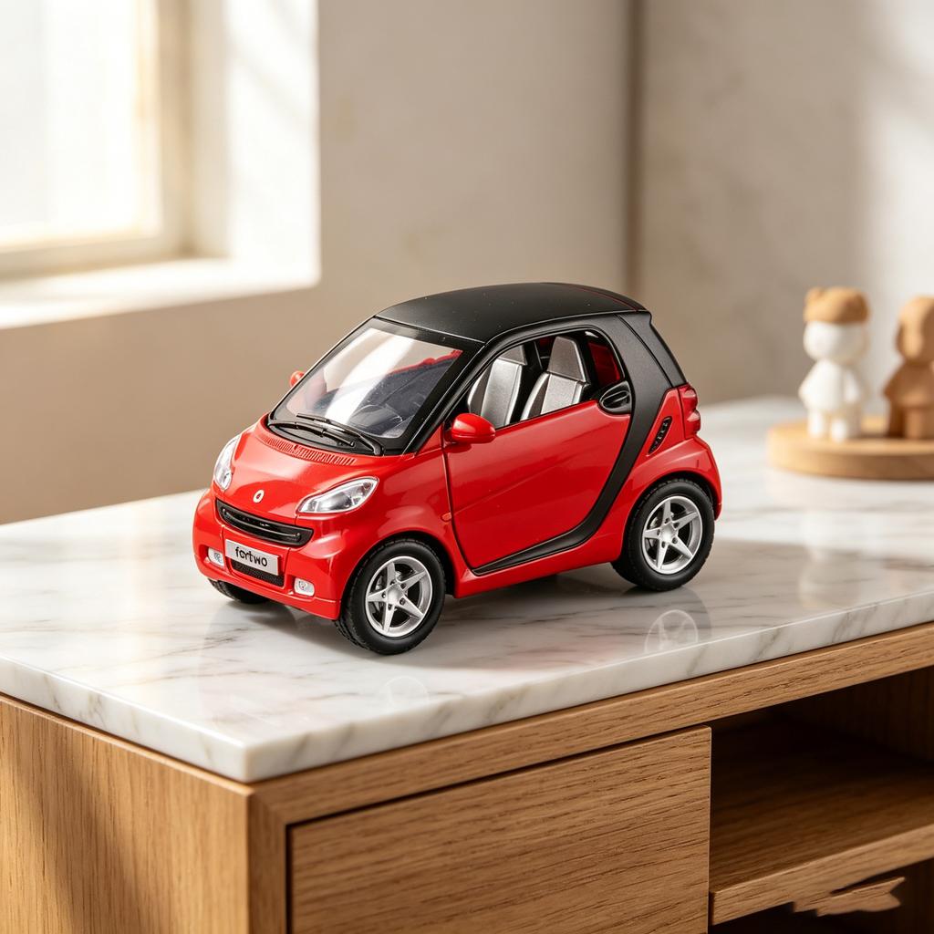 1:32 Mini Version Smart Alloy Children'S Toy Car Boy Cute Car Model With Simulated Sound And Light, Door Opening