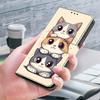 Flip Phone Case for Funda Samsung Galaxy A57 A37 A27 A17 A07 A56 A36 A26 A16 A06 5G 4G Cute Painted Leather Wallet Holder Cover