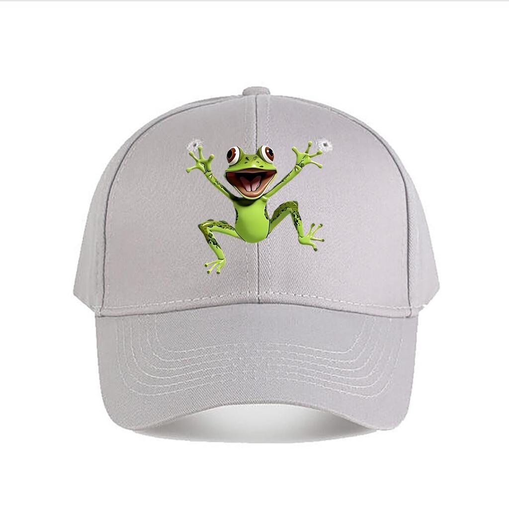 Cute Green Cartoon Frog Plastic Figurine Baseball Cap Fashion Unisex Sunhat Womens Outdoor Sports Snapback Cap
