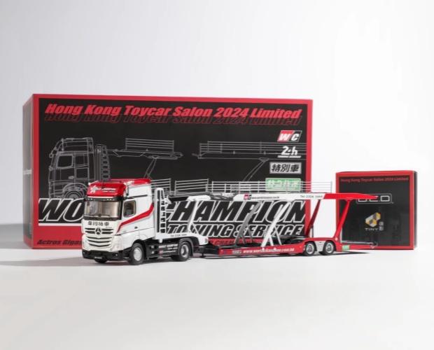 cwlsev1 1:64 Mitsubishi FUSO container truck Transporter LBWK JDM flying wing simulation alloy car model, adult ornaments, boys toys