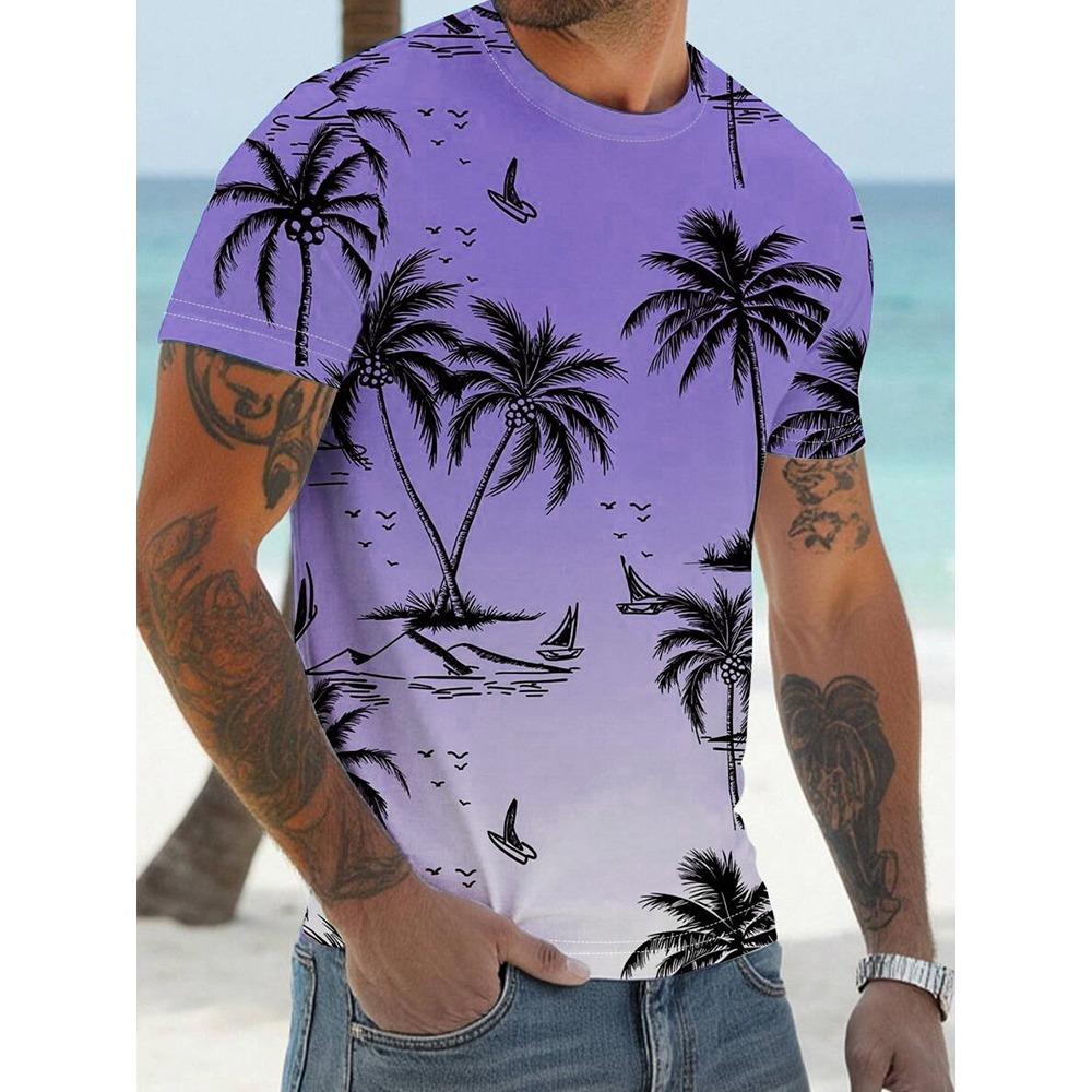 3D Bull Head Print Summer Casual Men's T-shirt Urban Street Fashion Men's Short-sleeved Shirt Outdoor Sports and Fitness Men's S