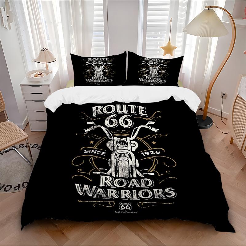 Route Motorcycle Journey Print 3Pcs Bedding Setduvet Cover With 2 Bedropillowcase Home Birthday Gift