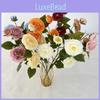 Head Four Camellia Simulated Flower Wedding Decoration Auditorium Roadway
