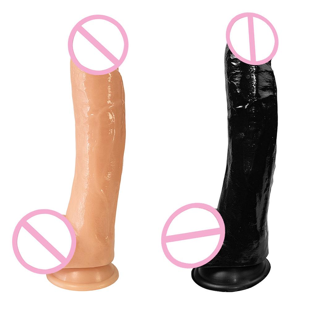 Realistic Silicone Dildo with Anal Plug for Couples - Adult Erotic Toy
