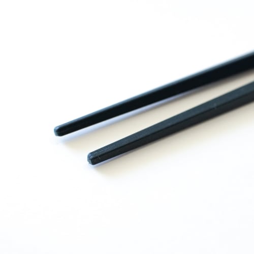 Sunny Life Design Chopsticks, Dishwasher Safe, 23cm, Set of 5, Professional Grade, Resin, For Guests, Pointed, Hexagonal, Black, Made in Japan, Produc