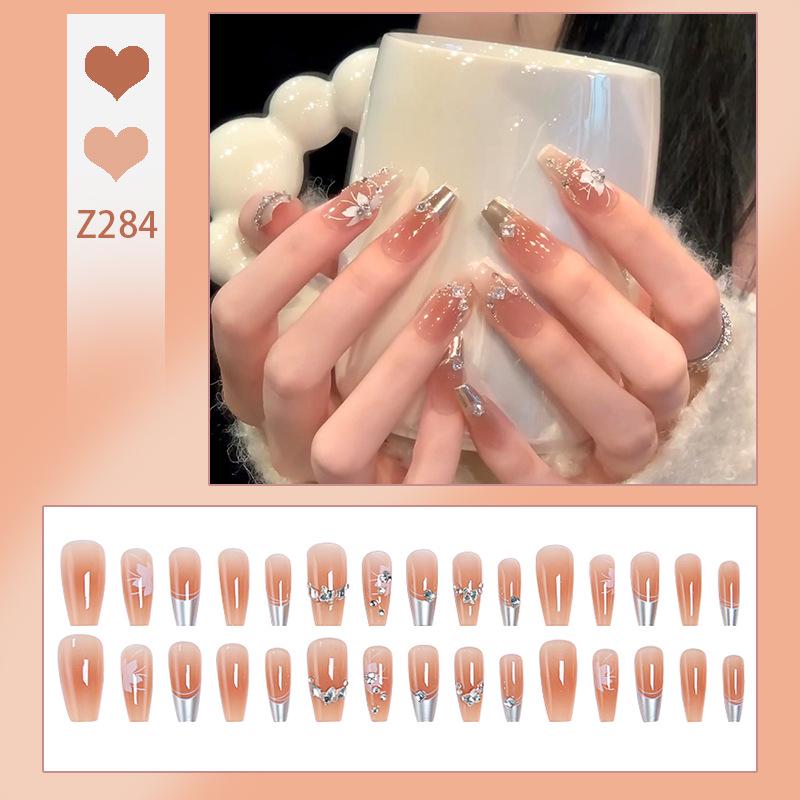 

Осень Зима Французская Камелия Румяна Накладные Ногти Высокого Класса Glue