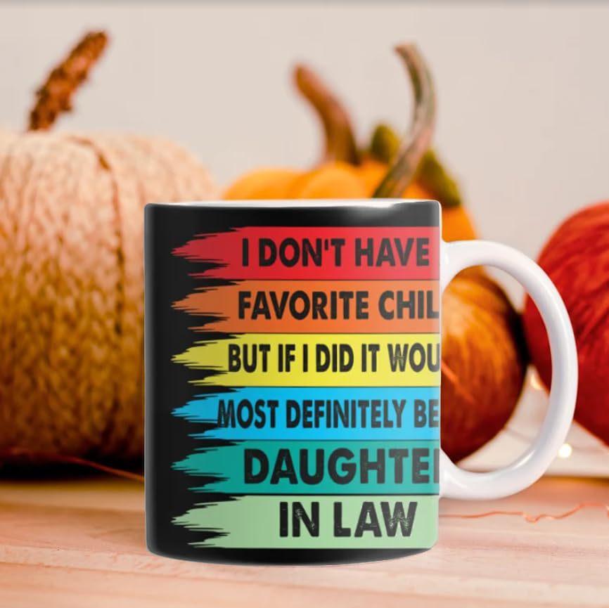 New Daughter Son In Law Ceramic Coffee Mug Water Cup Favorite Child
