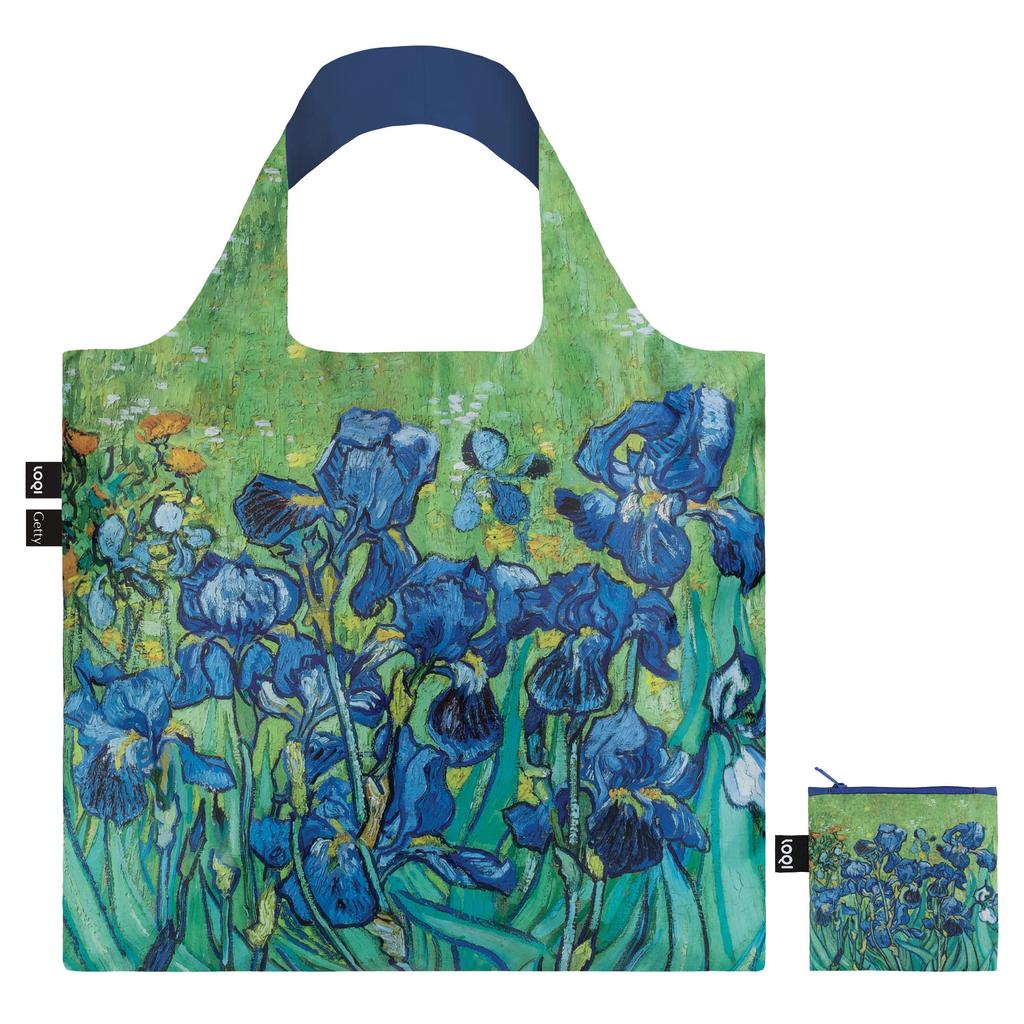 LOQI Eco Bag - Van Gogh Iris - Recycled, Foldable, Stylish