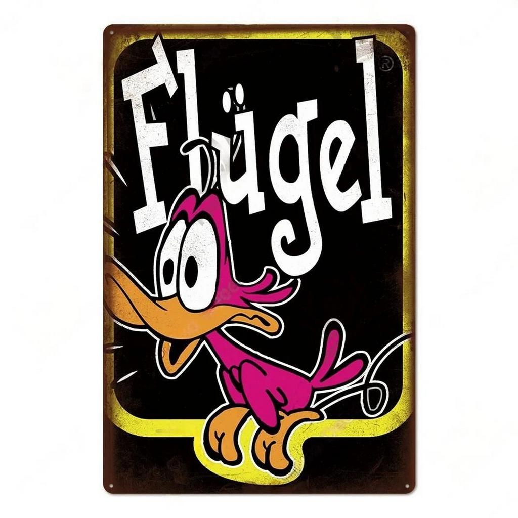 Metal Tin Signs Flugel Drinking Wall Decoration Plaque Vintage Art Poster Iron Painting for Man Cave Home Cafe Garden Club Bar