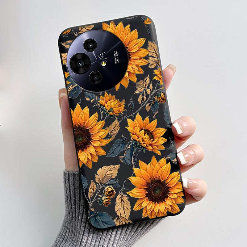 Hülle für TCL 50 NxtPaper 5G / 50 Pro NxtPaper 5G Hülle Luxus Drache Süß Cool Jungen Mädchen Schwarz Matt Weiches Silikon Rückabdeckung