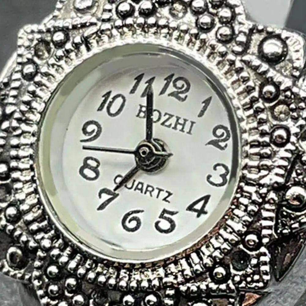 Unique Shape Rings Jewelry Clock Vintage Finger Watch Ring Cool Roman Quartz Watch  Women