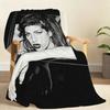 Vintage Famous Jazz Music Singer Amy Winehouse Blanket Soft Throw Blanket for Home Bedroom Sofa Picnic Office Cover Blanket Gift