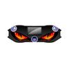 Solar Car Demon Eye Warning Light No Wiring Required Multi Flashing Modes Universal Fit for All Vehicle Night Driving Anti-Collision