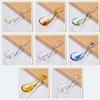 Colorful Crystal Glass Spoon Exquisite Serving Spoons Easy To Clean Condiment Spoons  Restaurant