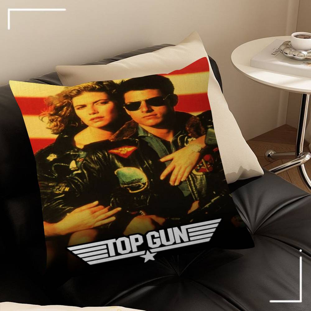 Classic Movie TV Series Top Gun Simple Personalized Picture Text Home Decorative Pillows Household Gifts 45x45cm