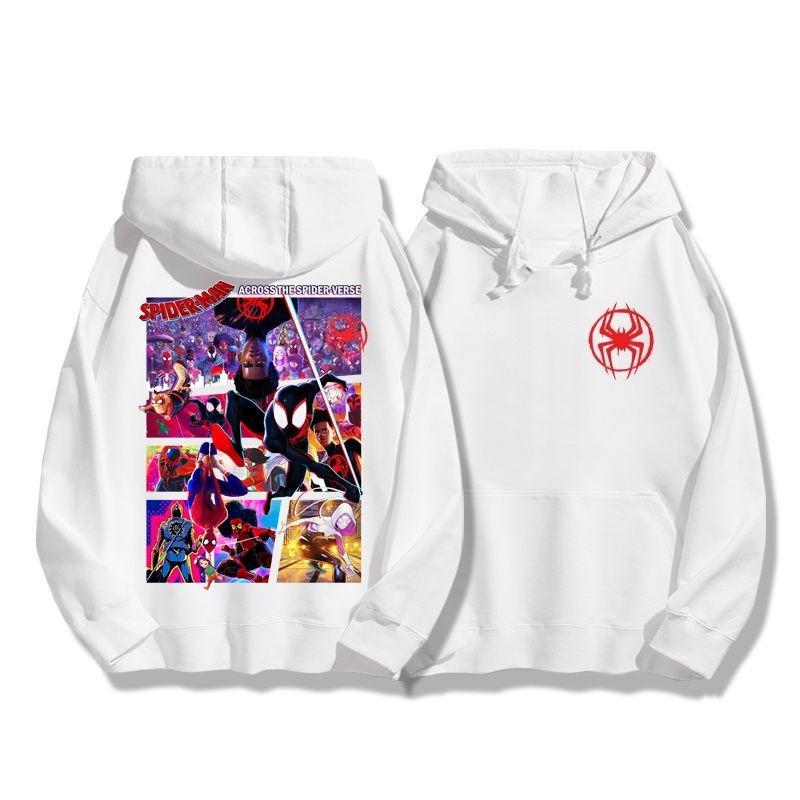 

Marvel Spider-Man Anime Printed Hoodie Autumn/Winter New Men s and Women s American Trend Large Size Loose Casual Sweater Top S